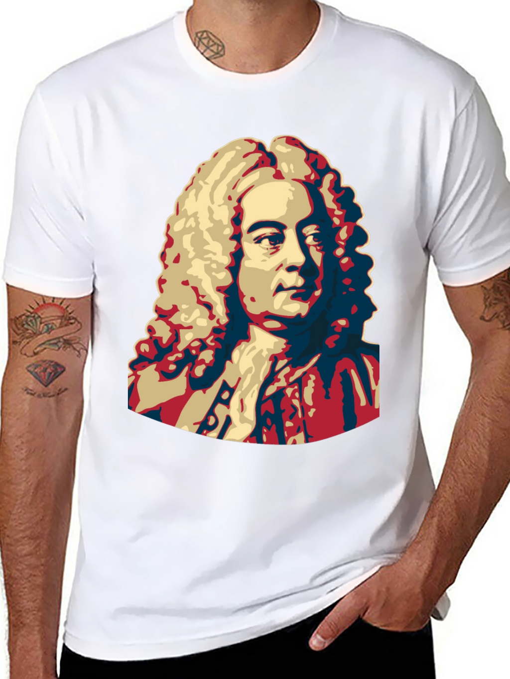 Bach Graphic Print Mens Black T-Shirt