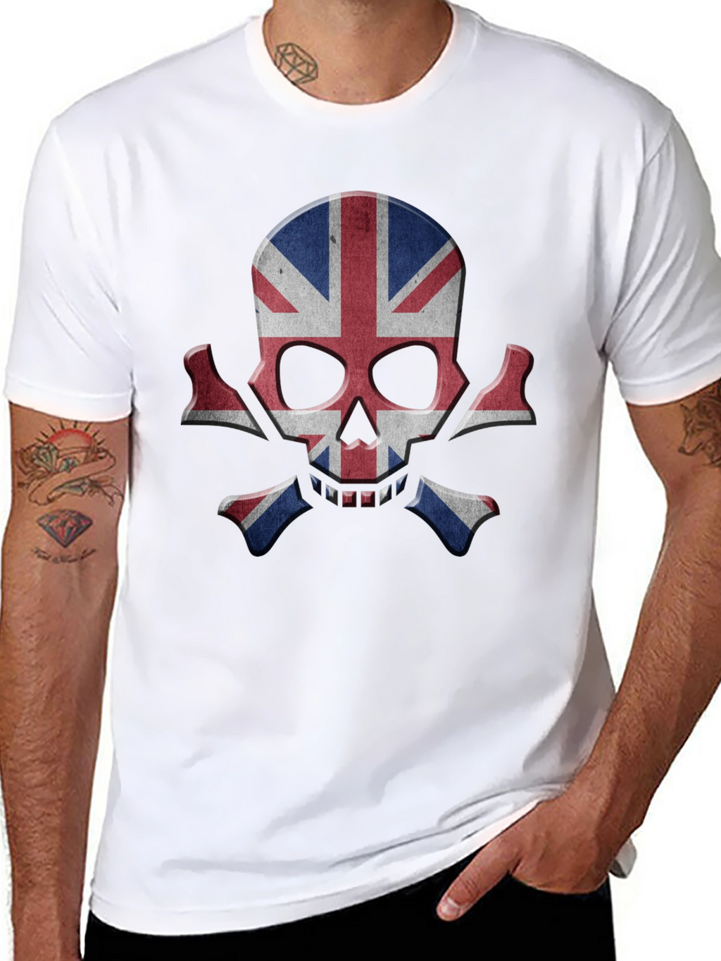 Union Jack Skull Graphic Tee