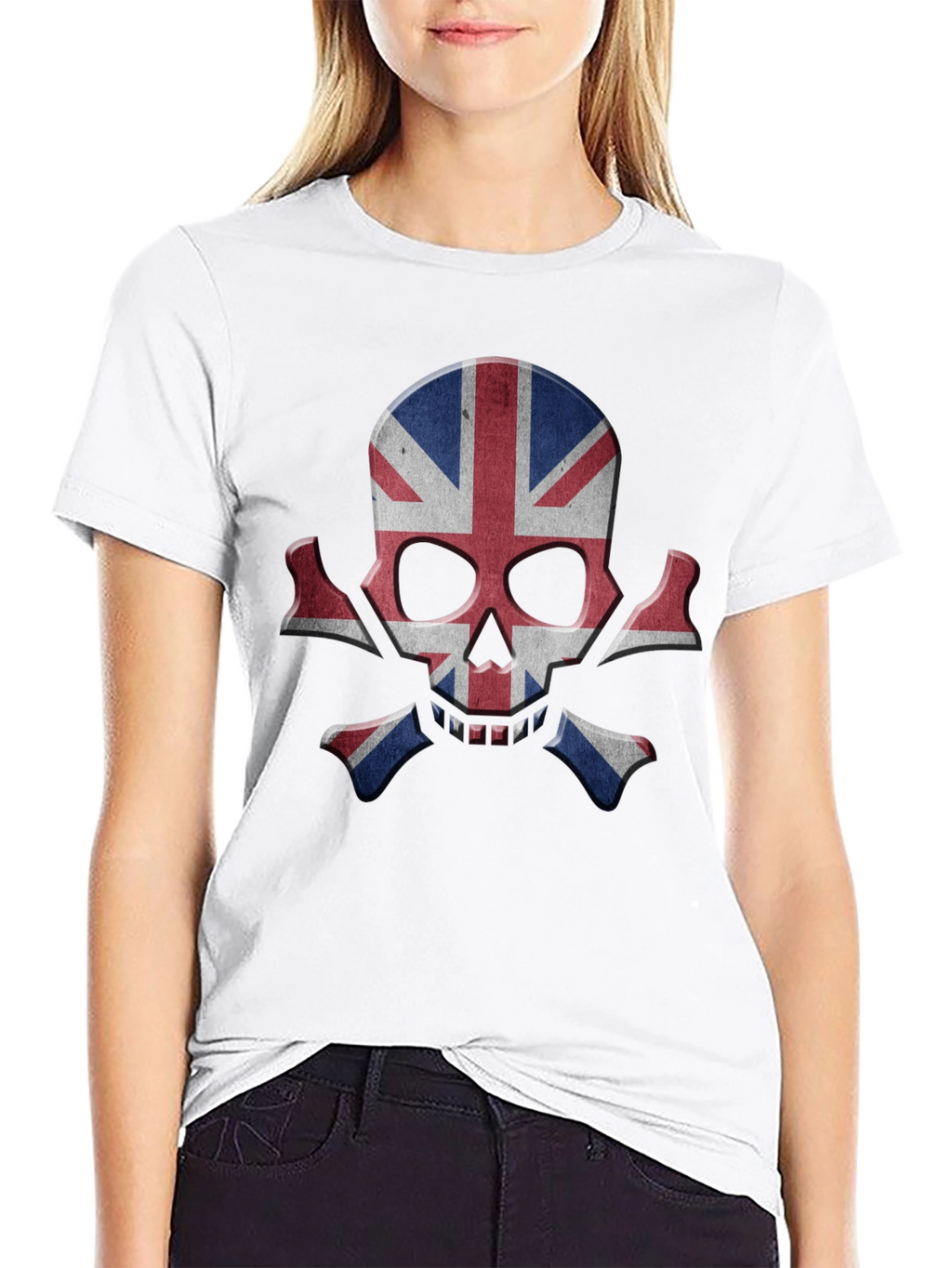 Union Jack Skull Graphic Tee