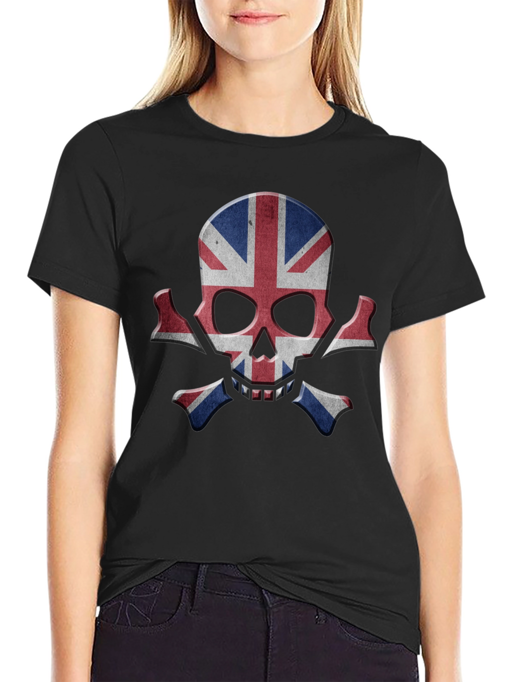 Union Jack Skull Graphic Tee
