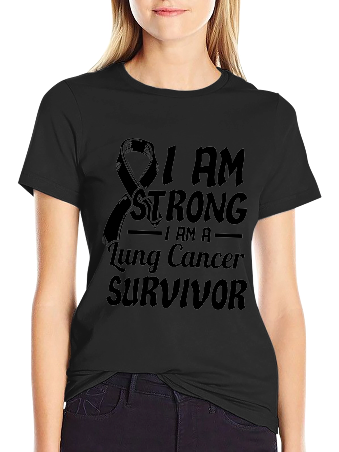 Lung Cancer Survivor Black T-Shirt