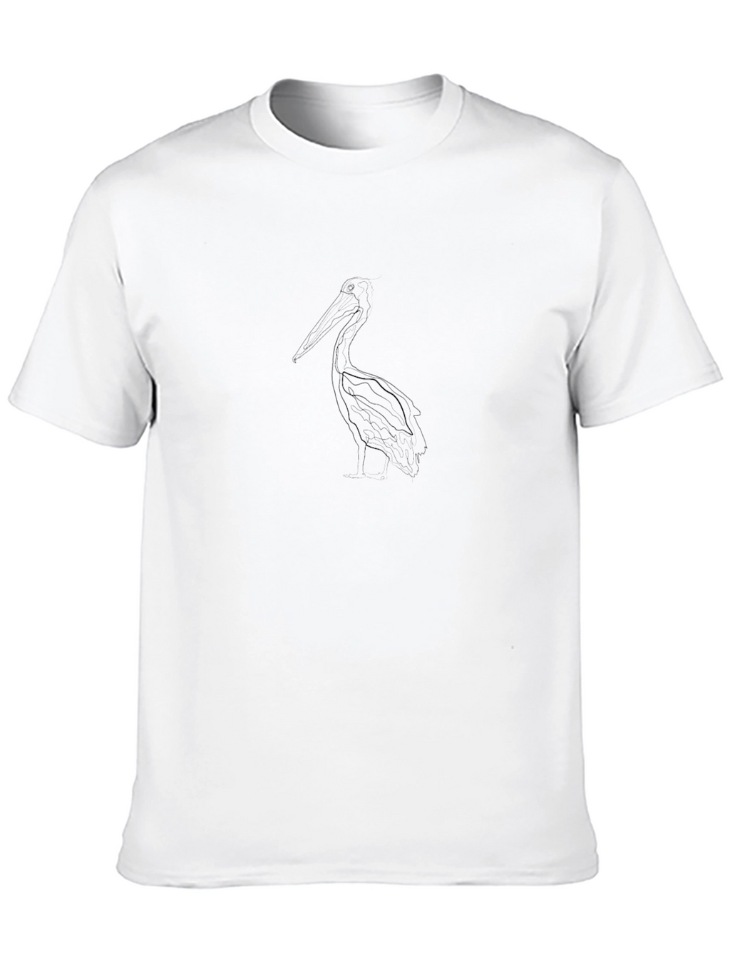 Pelican Sketch Black T-Shirt
