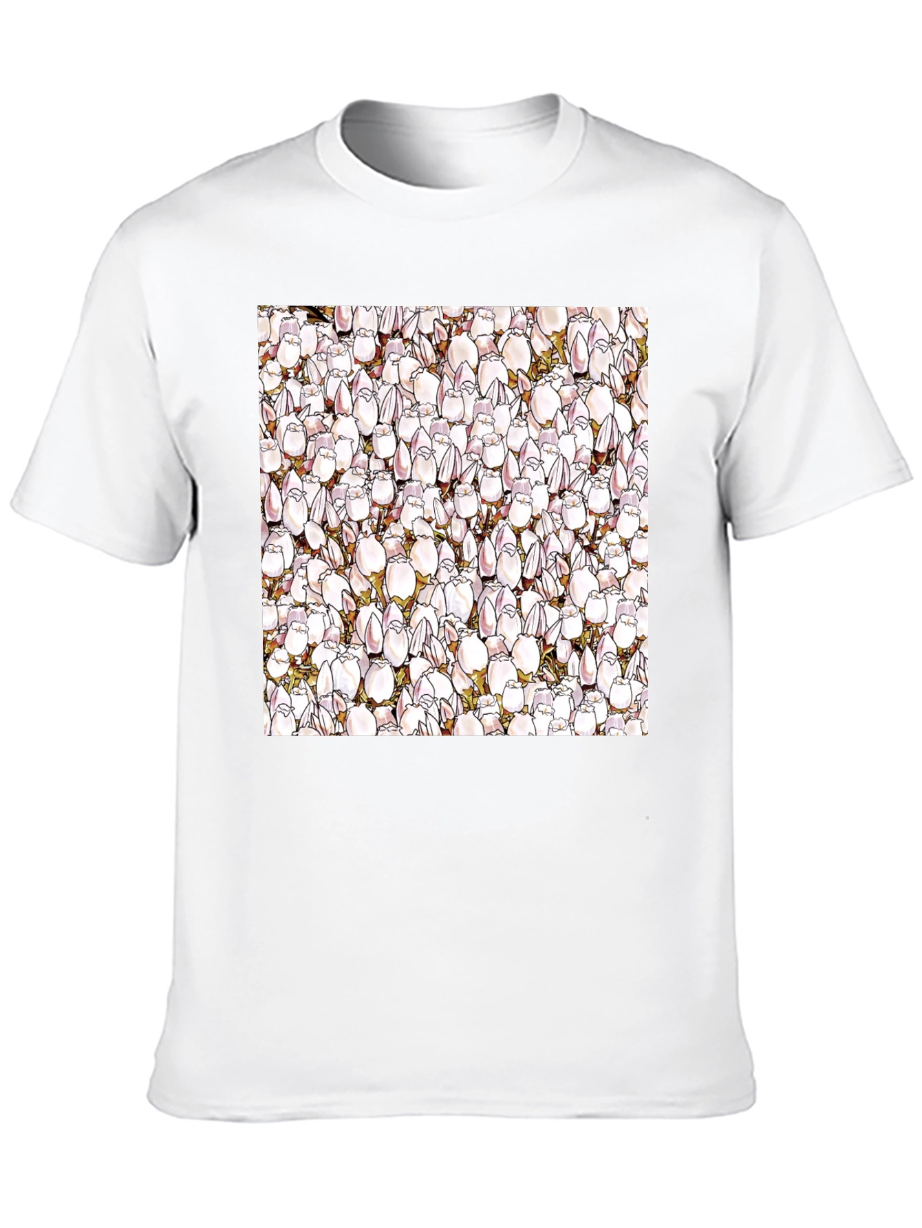 Floral Pattern T-Shirt - Unique Design