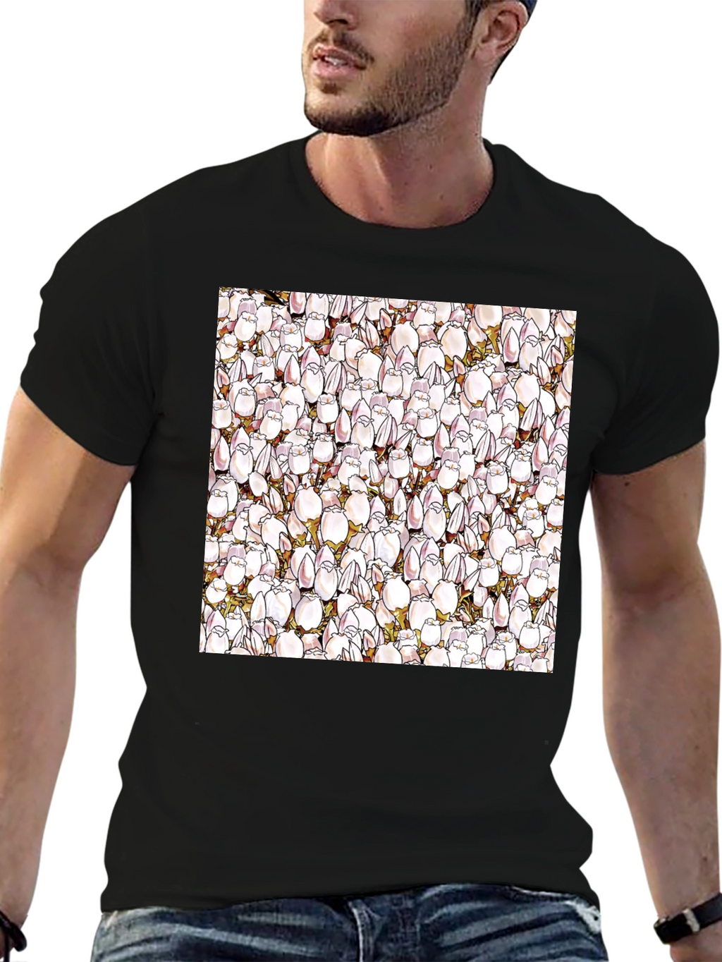 Floral Pattern T-Shirt - Unique Design