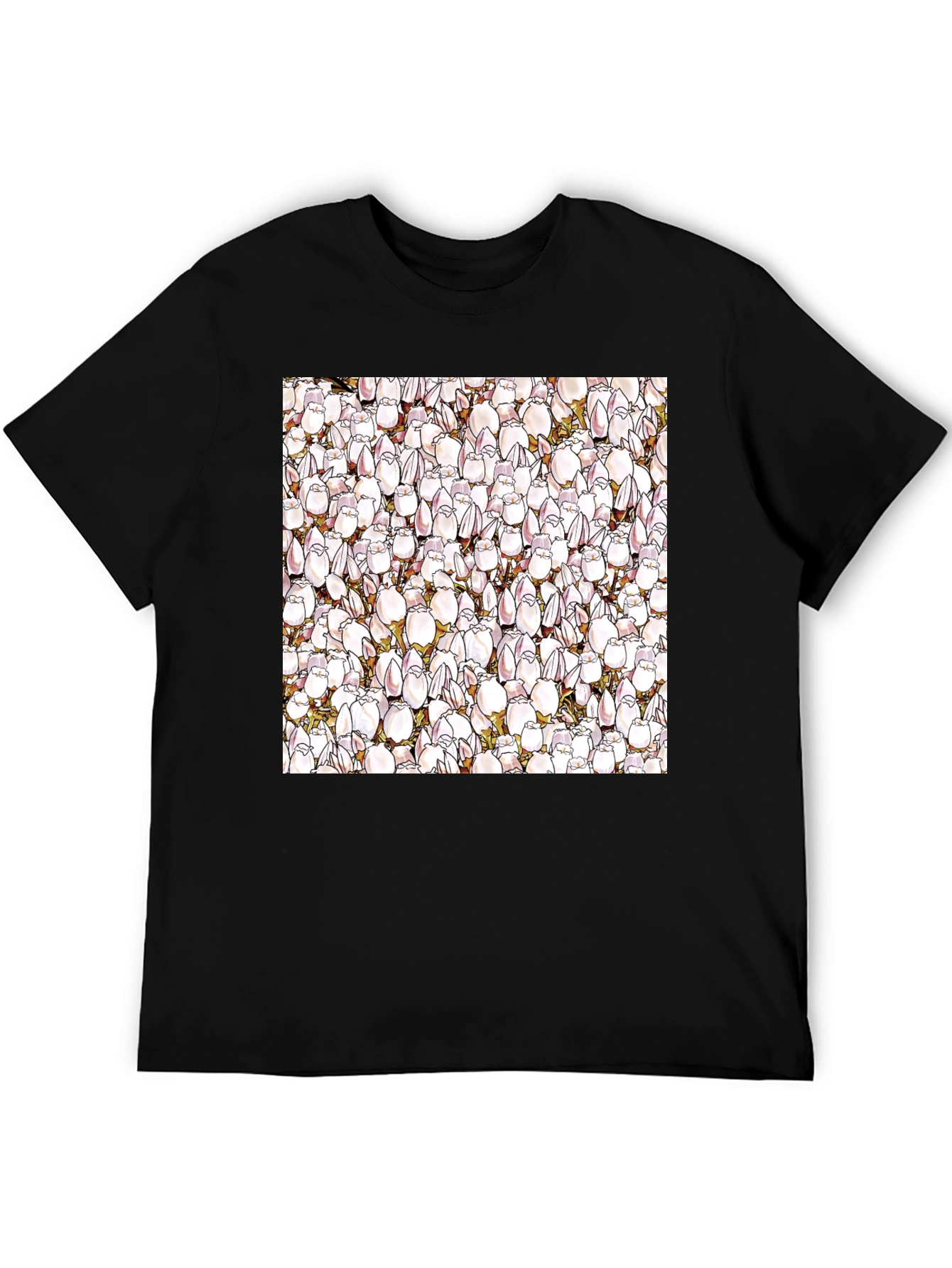 Floral Pattern T-Shirt - Unique Design
