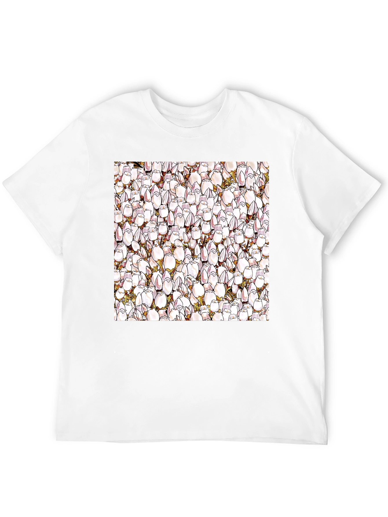 Floral Pattern T-Shirt - Unique Design