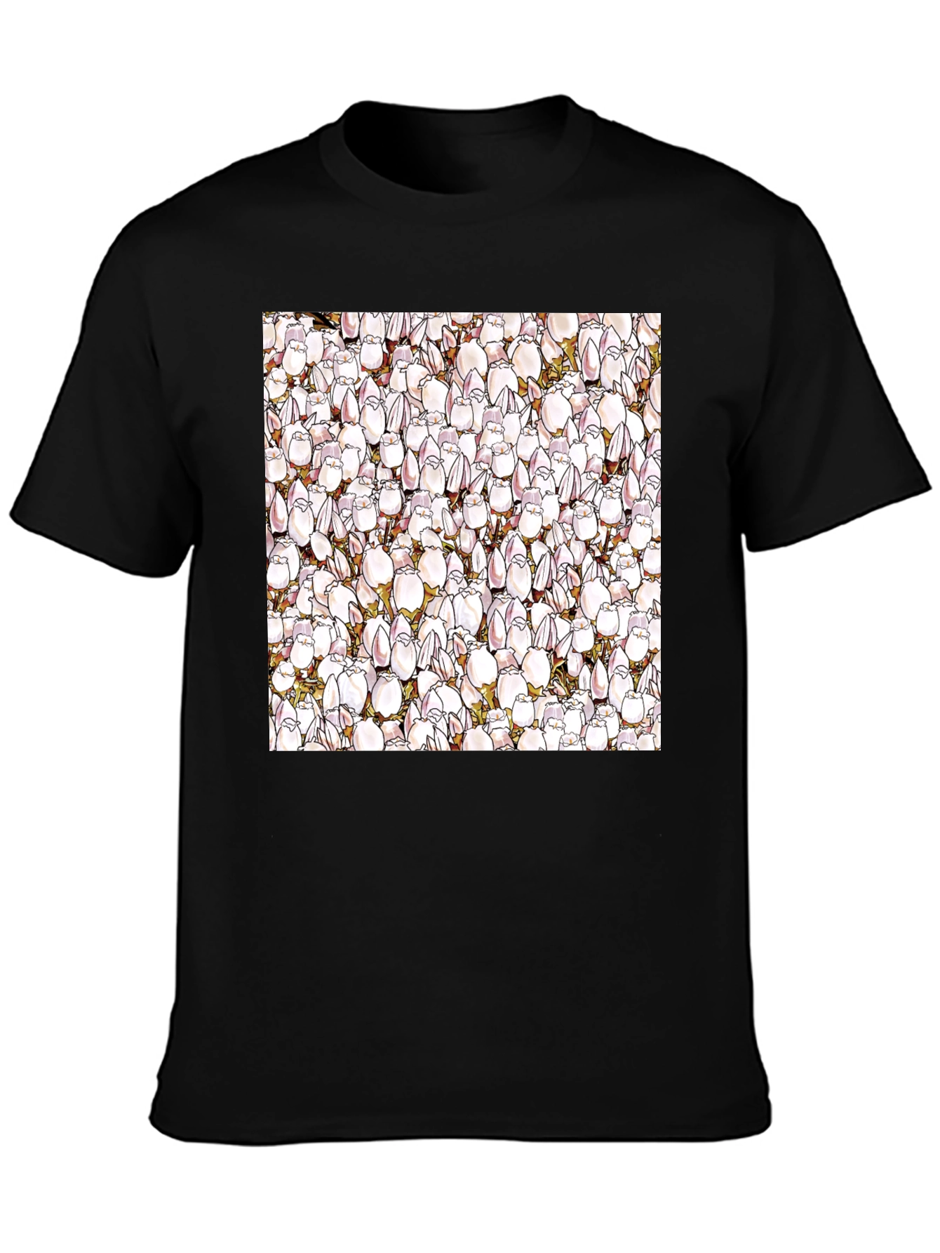 Floral Pattern T-Shirt - Unique Design