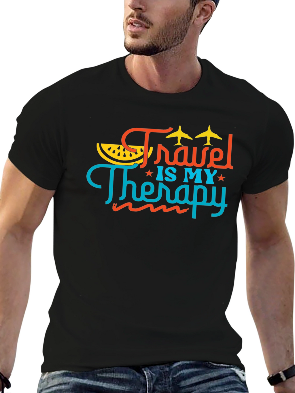 Travel is My Therapy Graphic Tee