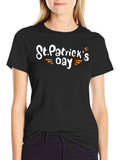 St. Patricks Day Graphic Black T-Shirt