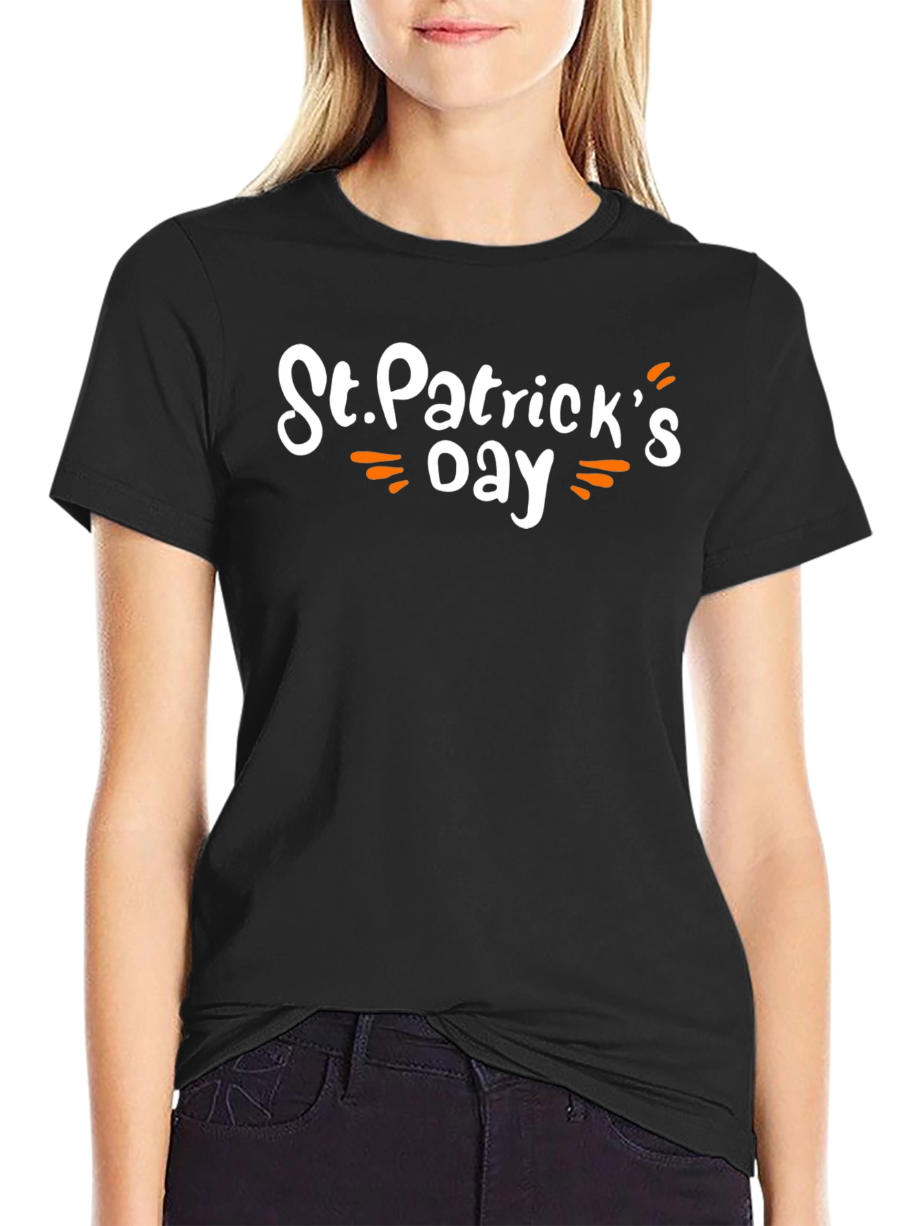 St. Patricks Day Graphic Black T-Shirt