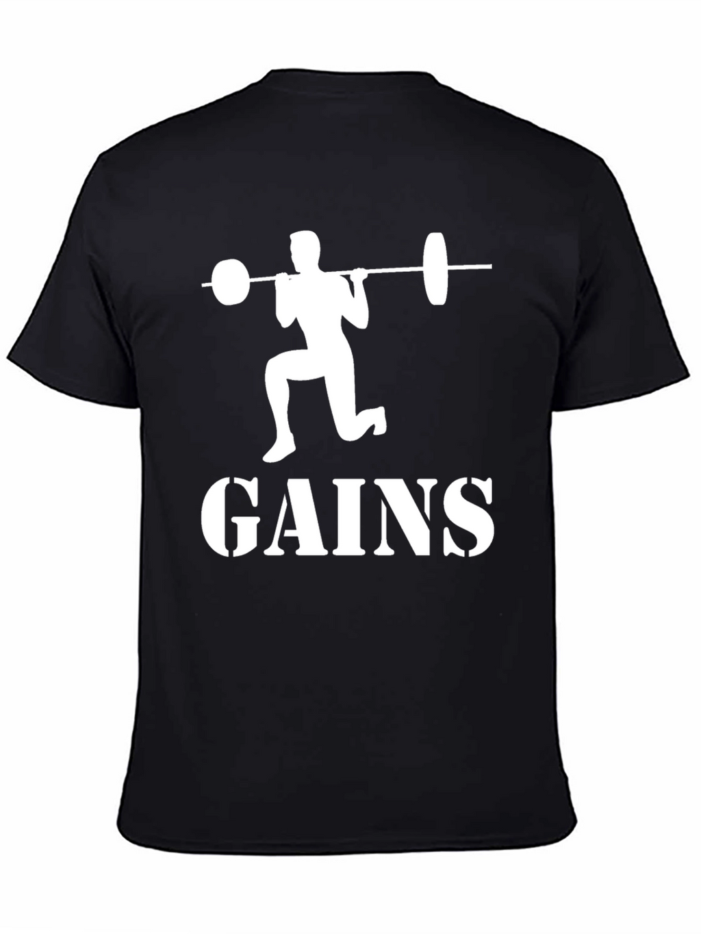 Gains Graphic Tee - Fitness Motivation T-Shirt