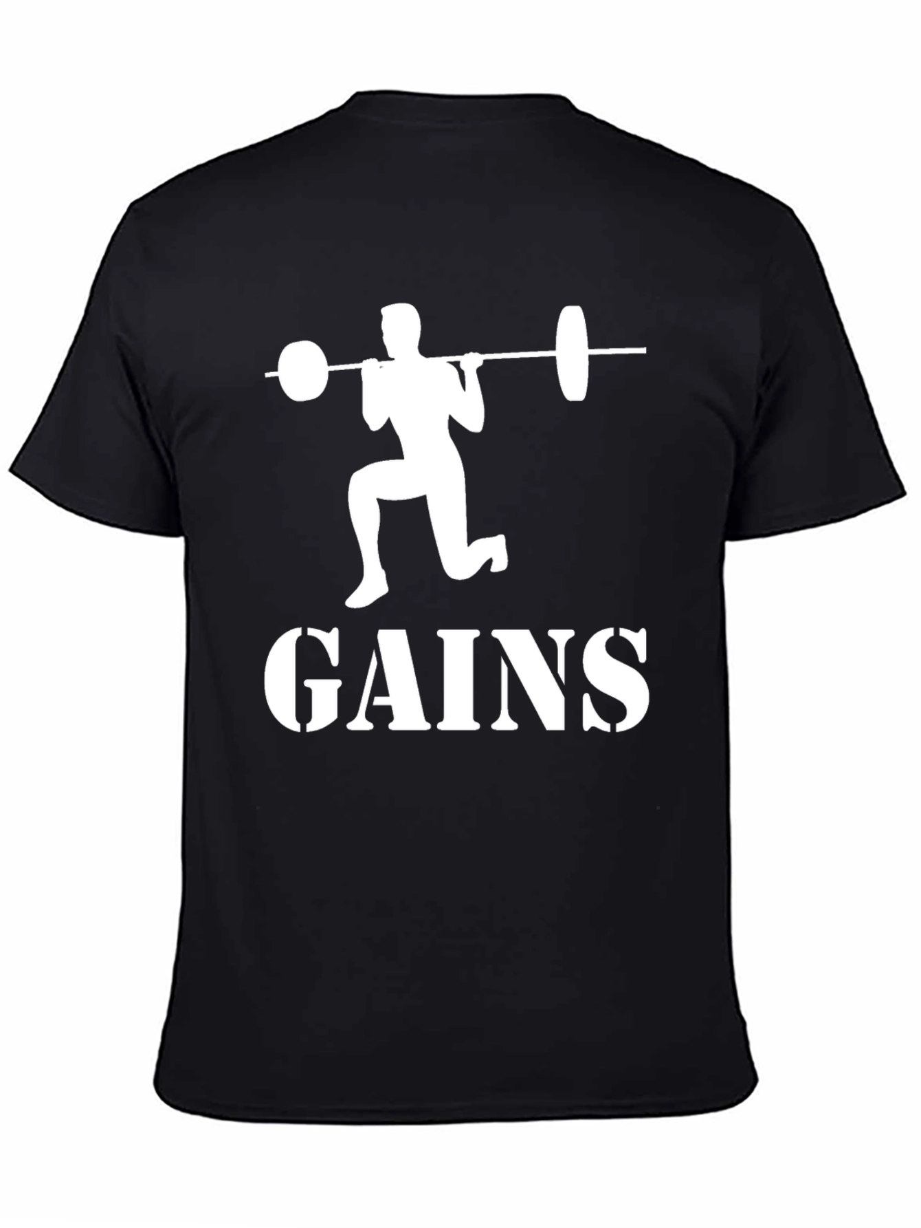 Gains Graphic Tee - Fitness Motivation T-Shirt