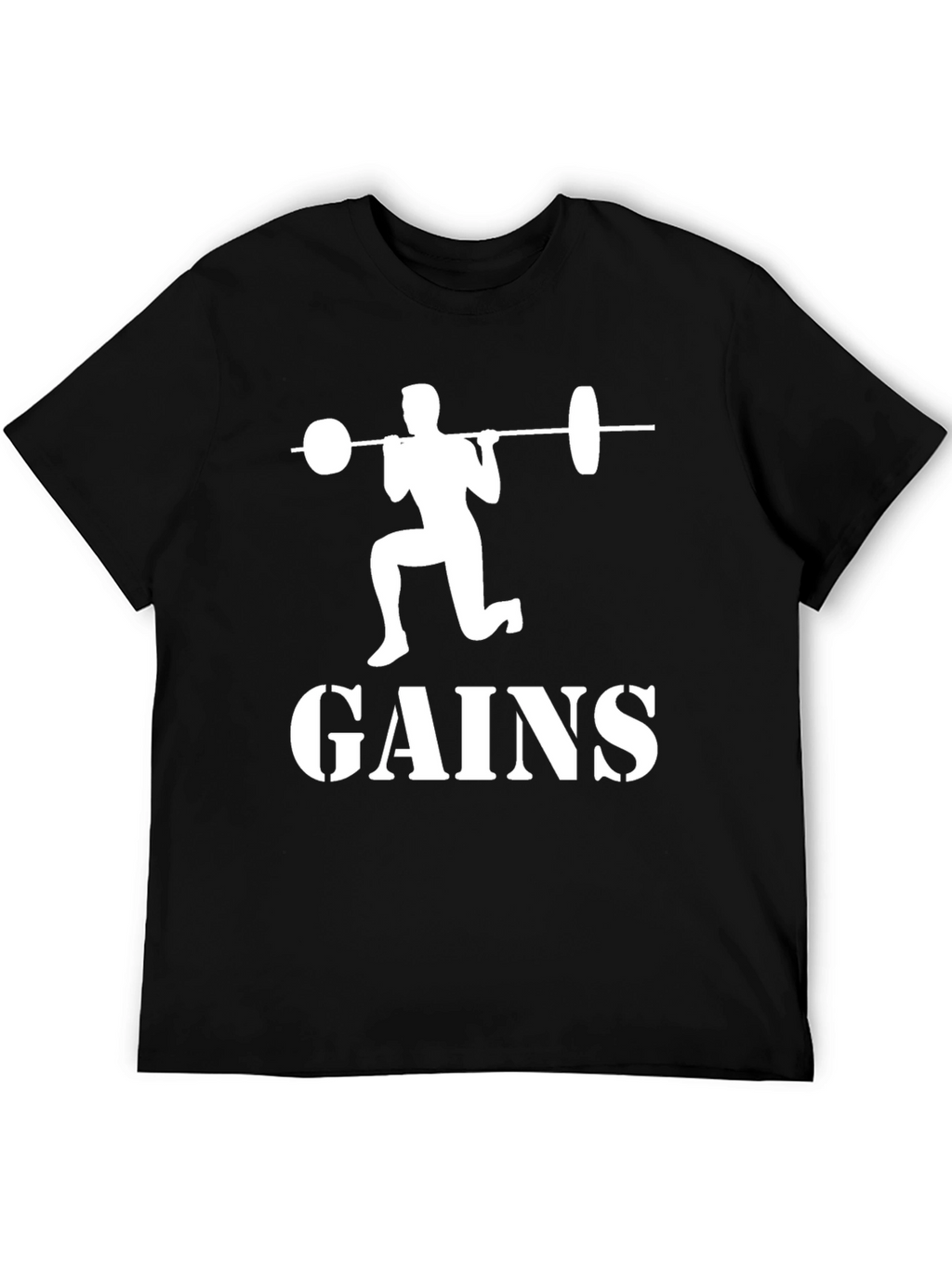 Gains Graphic Tee - Fitness Motivation T-Shirt