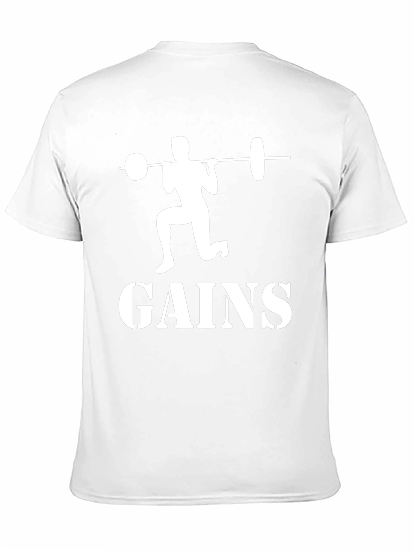 Gains Graphic Tee - Fitness Motivation T-Shirt