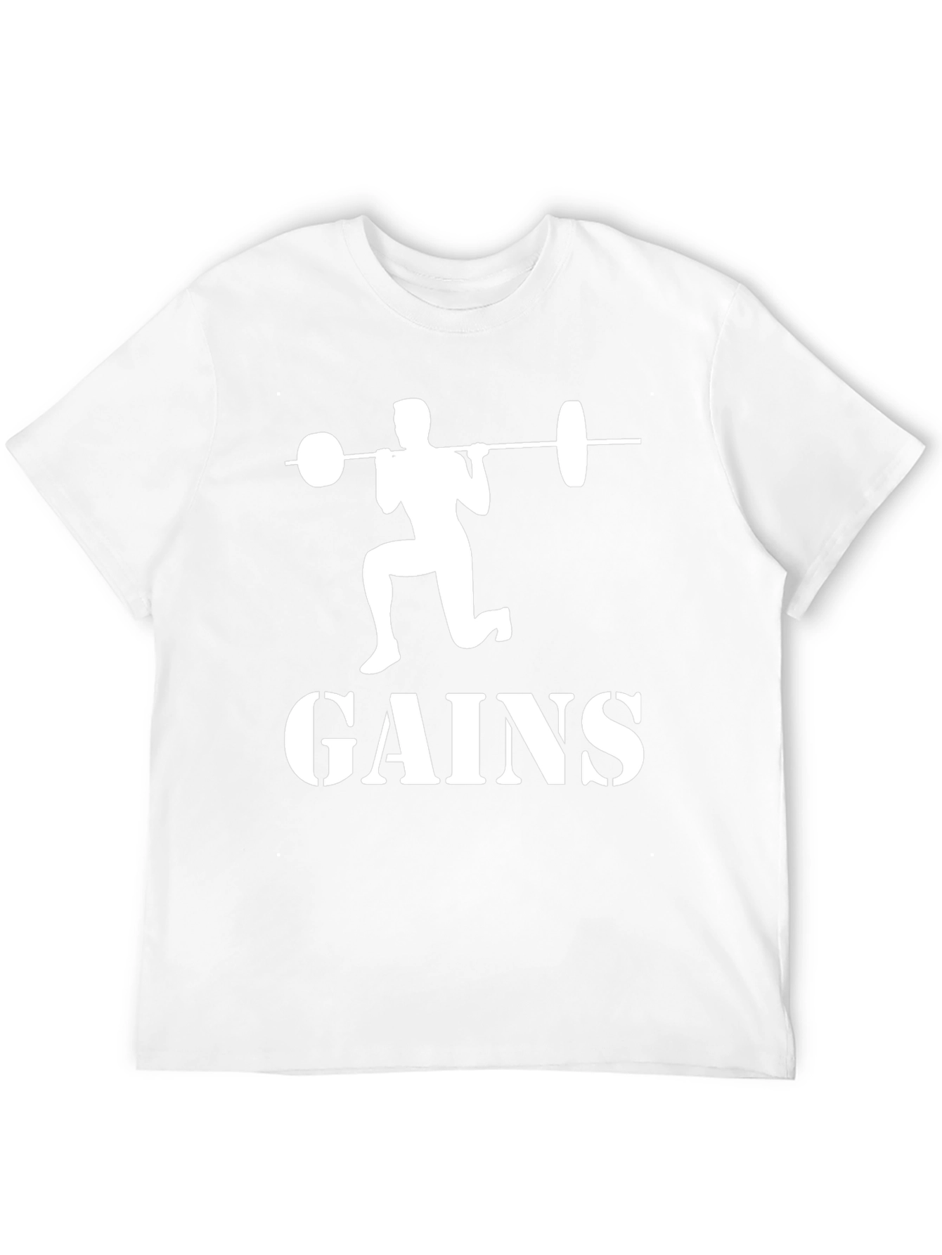 Gains Graphic Tee - Fitness Motivation T-Shirt
