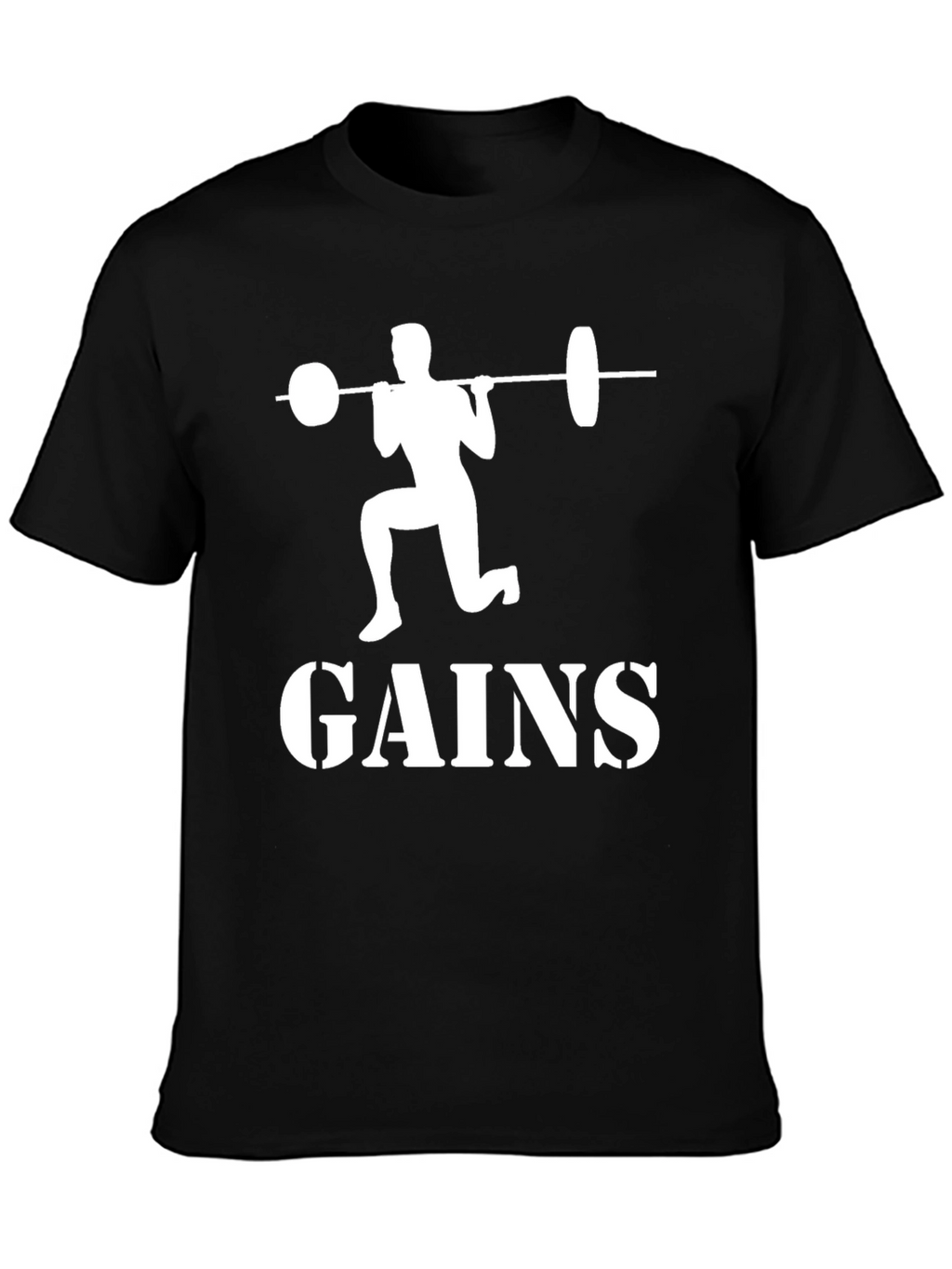 Gains Graphic Tee - Fitness Motivation T-Shirt