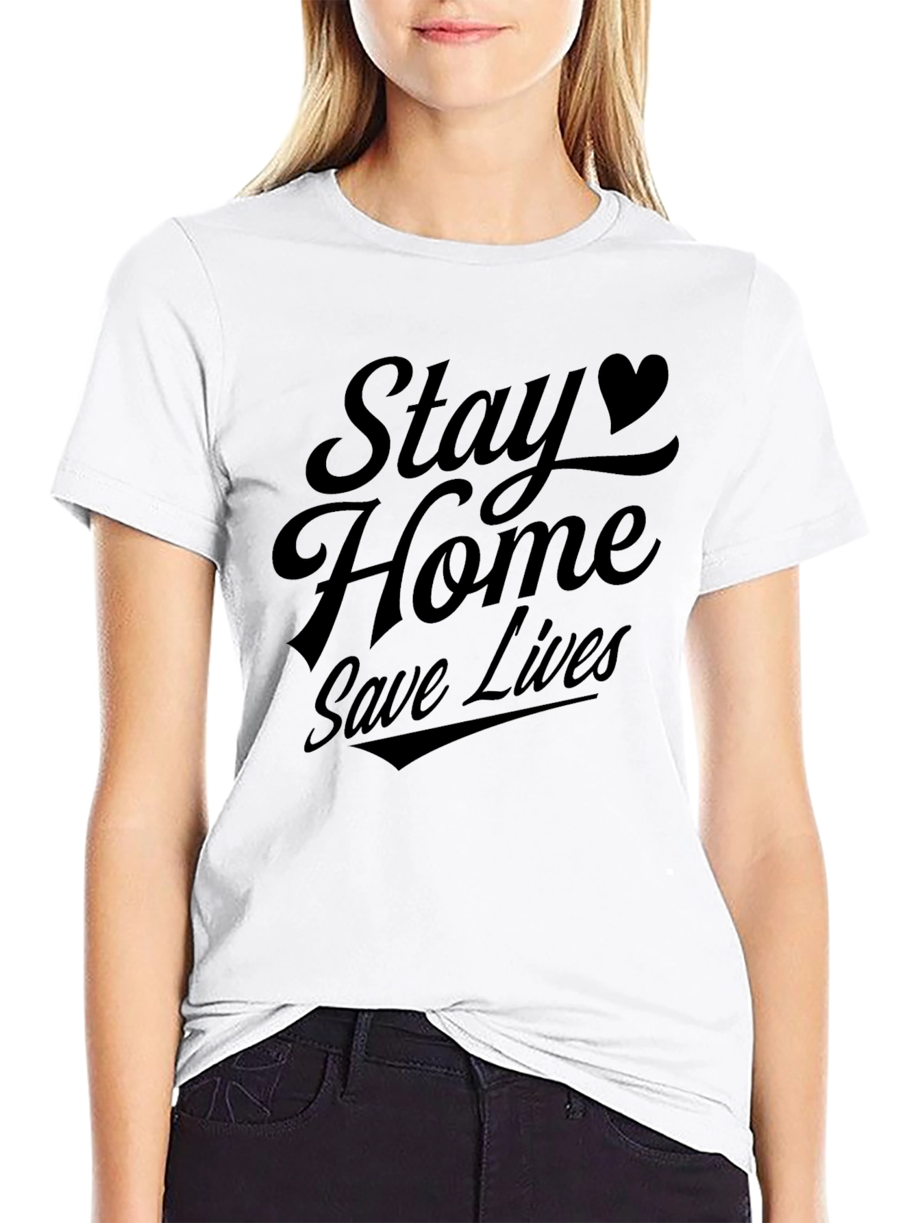 Stay Home Save Lives Graphic Tee