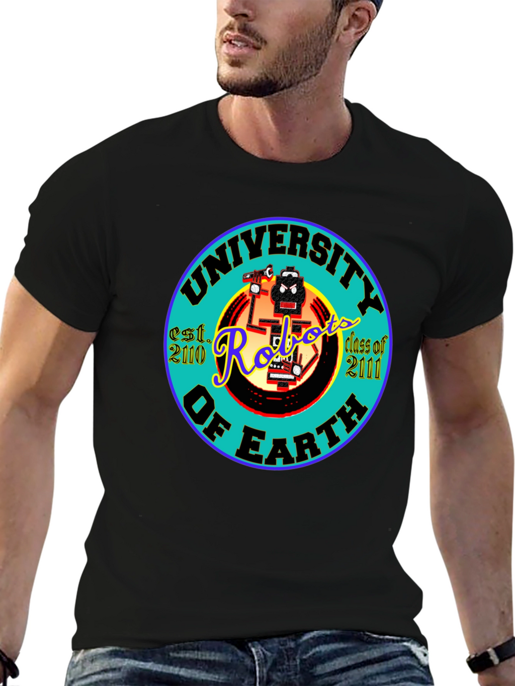 University of Earth Robots T-Shirt