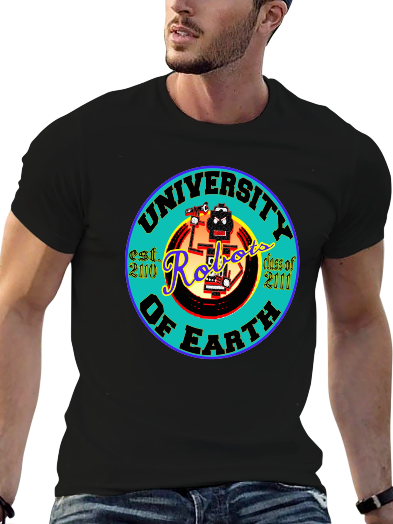 University of Earth Robots T-Shirt