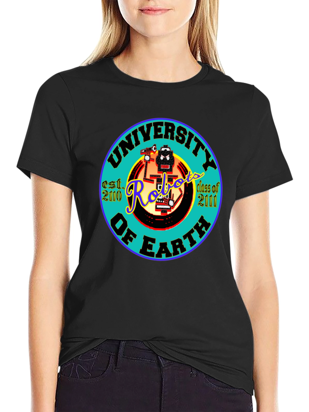 University of Earth Robots T-Shirt