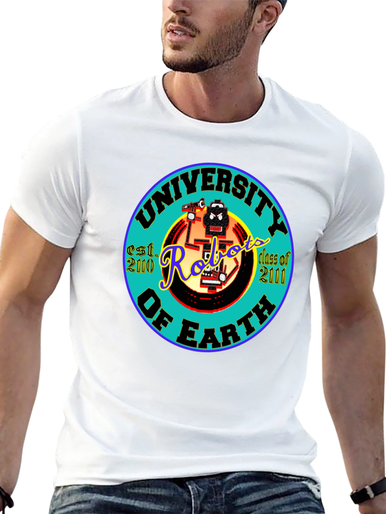 University of Earth Robots T-Shirt