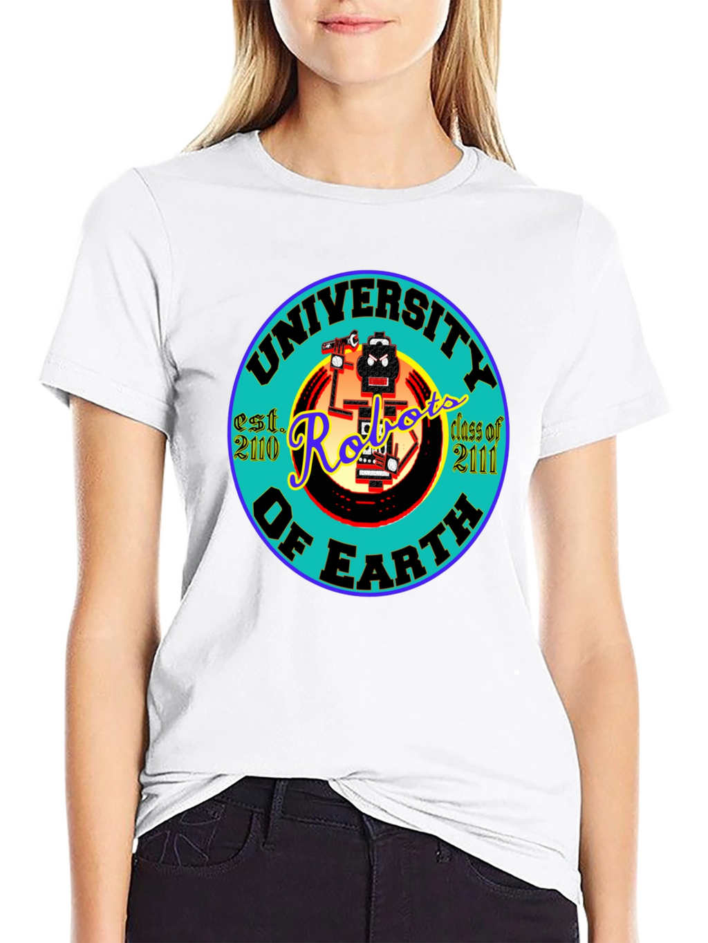 University of Earth Robots T-Shirt