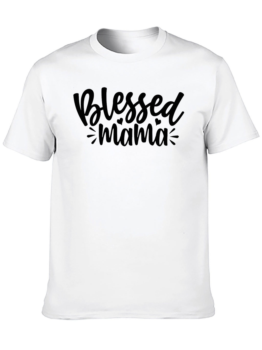 Blessed Mama Graphic Tee - Black