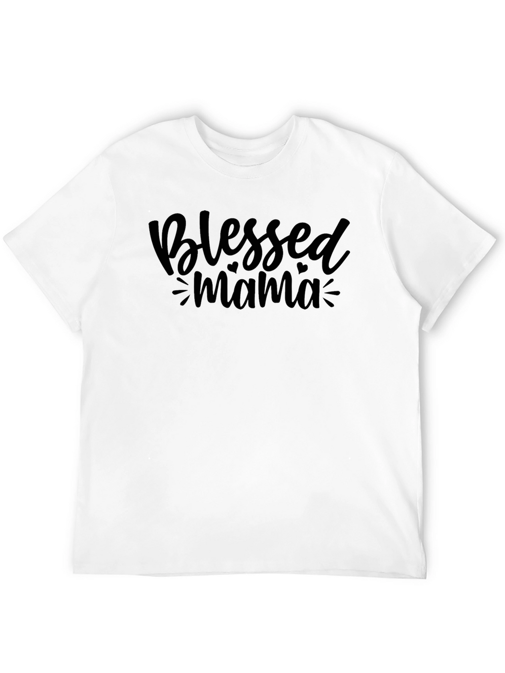 Blessed Mama Graphic Tee - Black