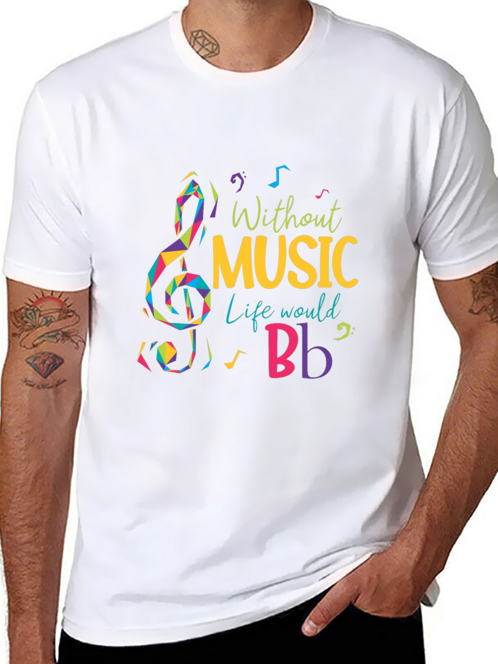 Without Music Life Would B Flat T-Shirt