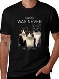Silence Was Never An Option Cats T-Shirt