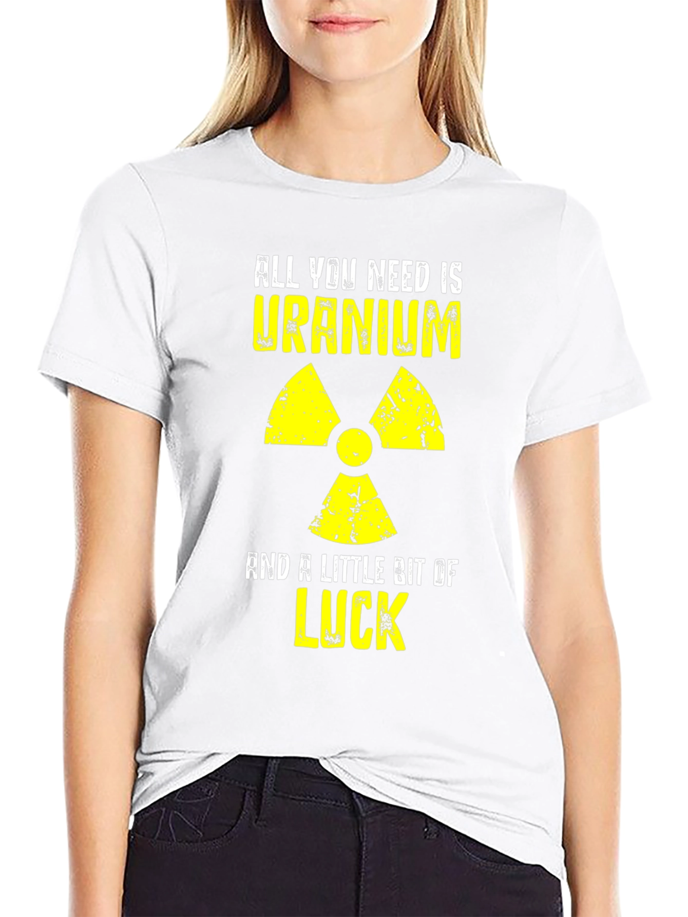 Uranium & Luck Graphic Tee - Funny Nuclear T-Shirt