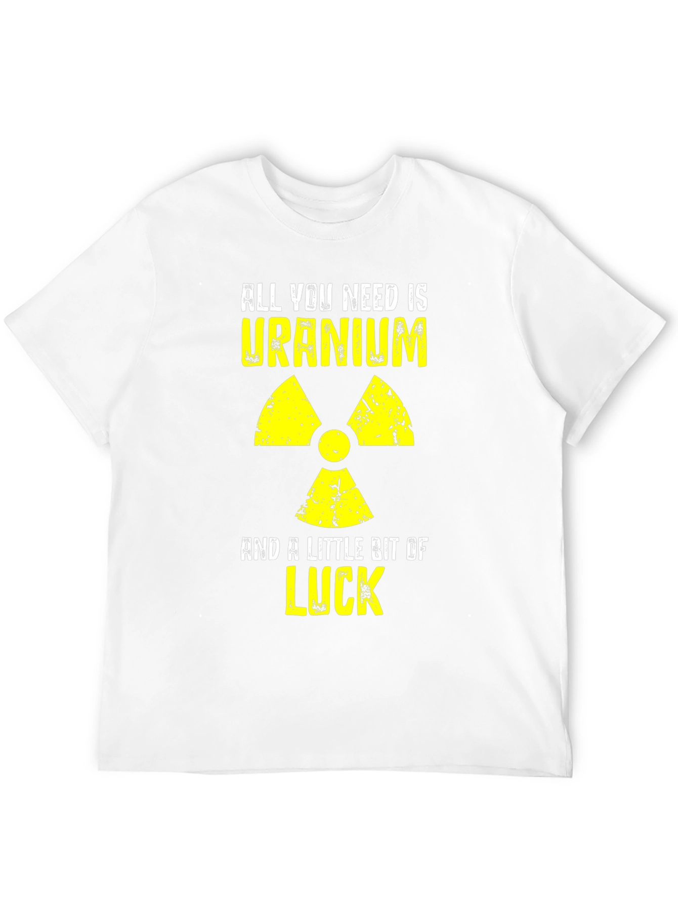 Uranium & Luck Graphic Tee - Funny Nuclear T-Shirt