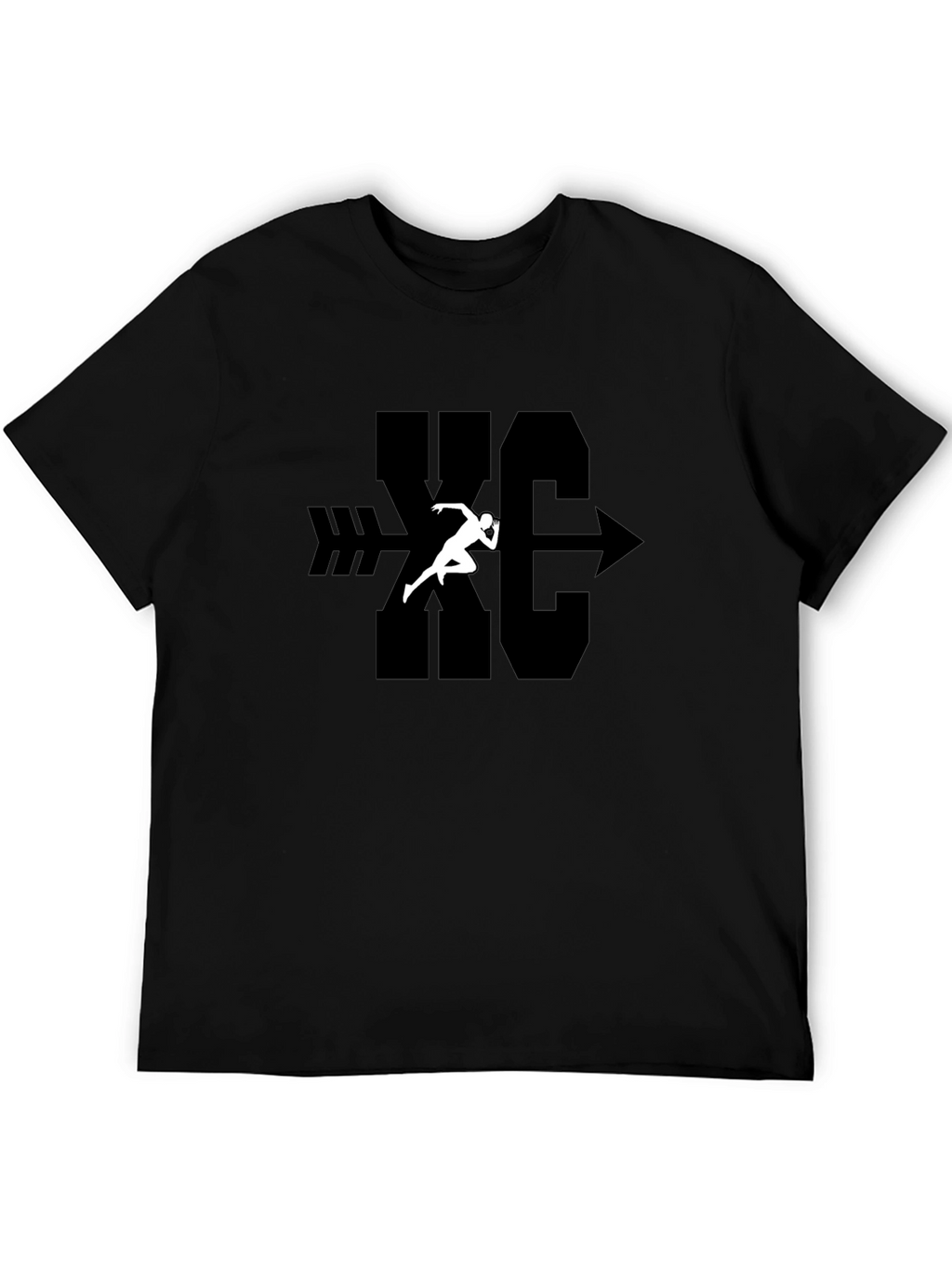 XC Cross Country Runner Arrow Graphic T-Shirt