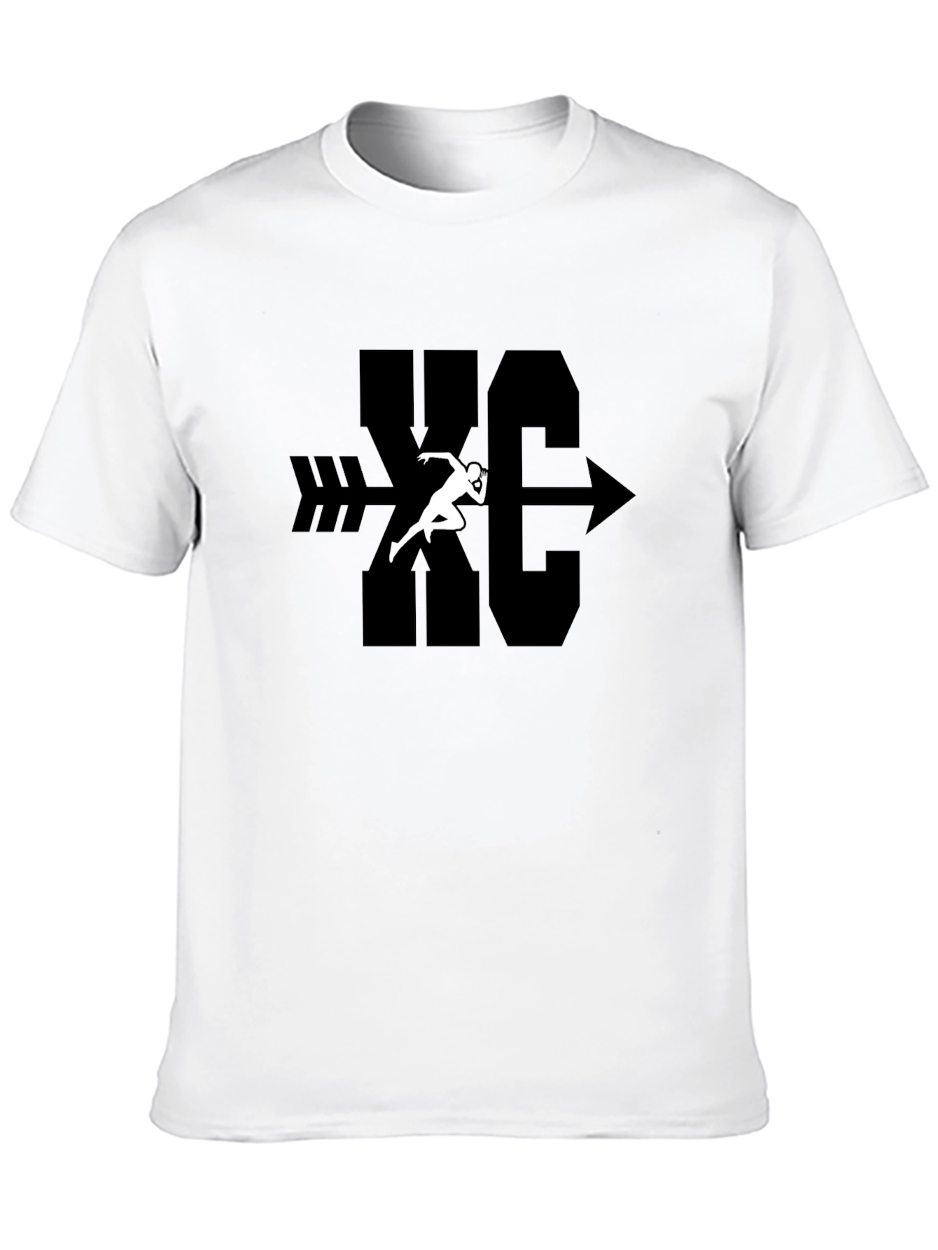 XC Cross Country Runner Arrow Graphic T-Shirt
