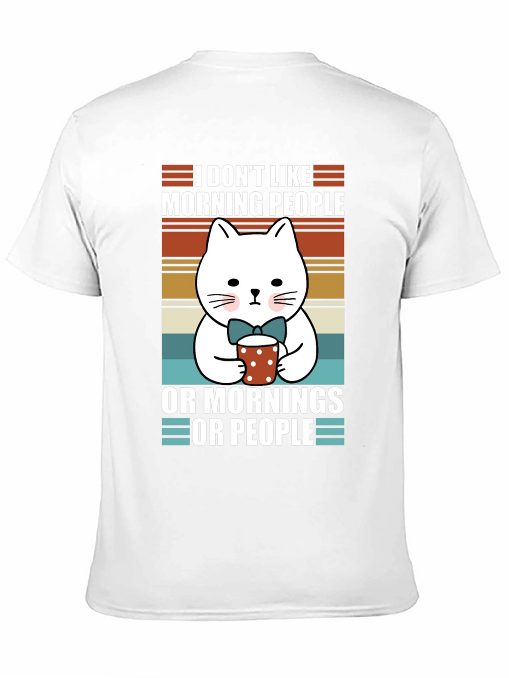 Funny Cat Morning People T-Shirt