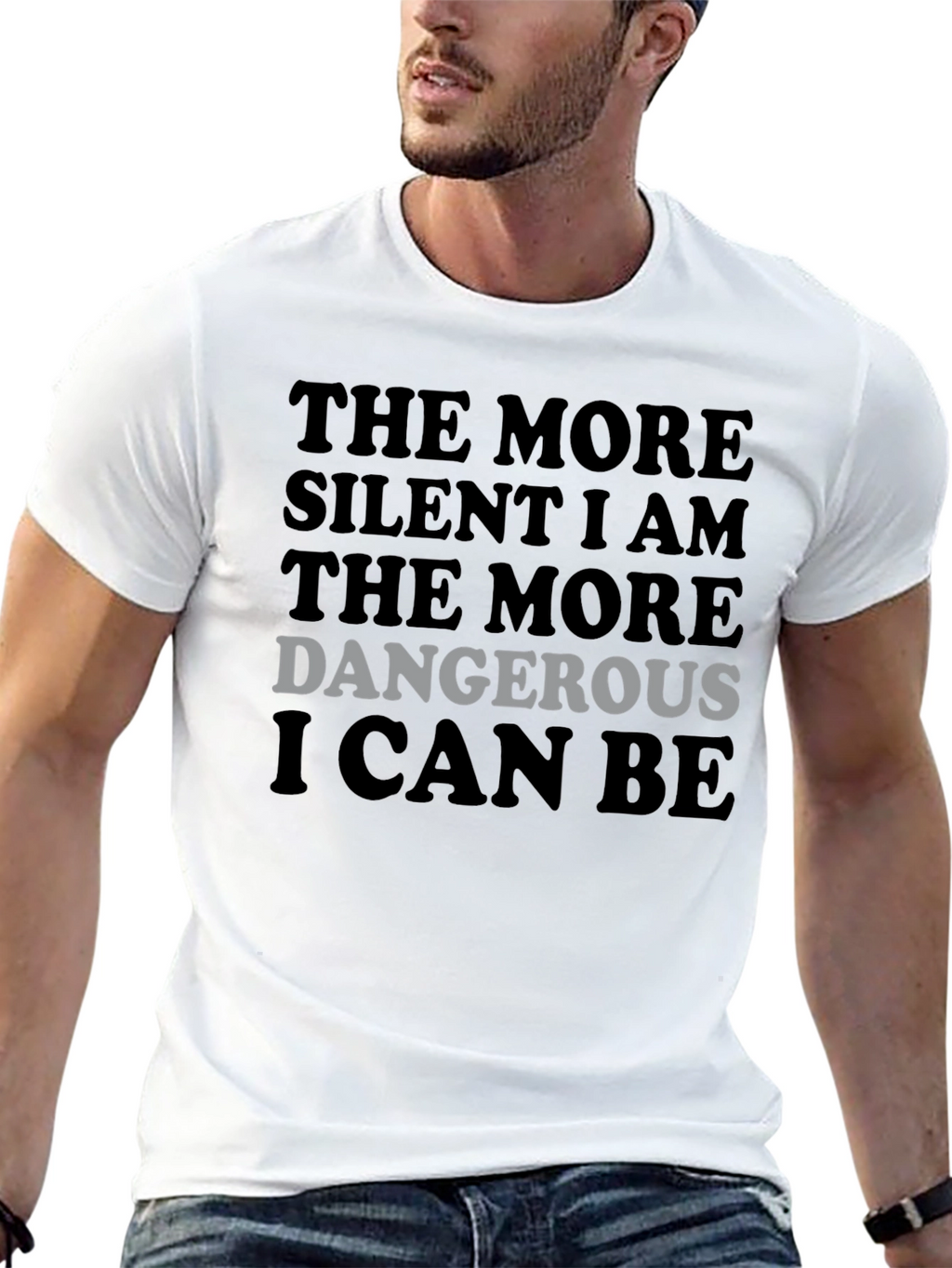 Silent Danger T-Shirt - Mens Crew Neck Tee