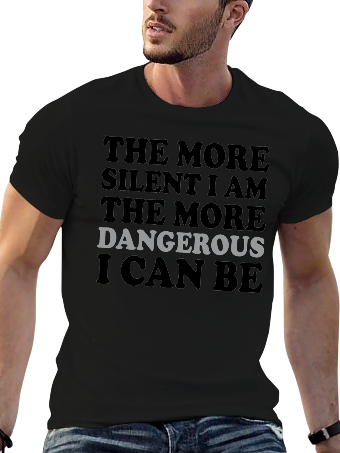 Silent Danger T-Shirt - Mens Crew Neck Tee