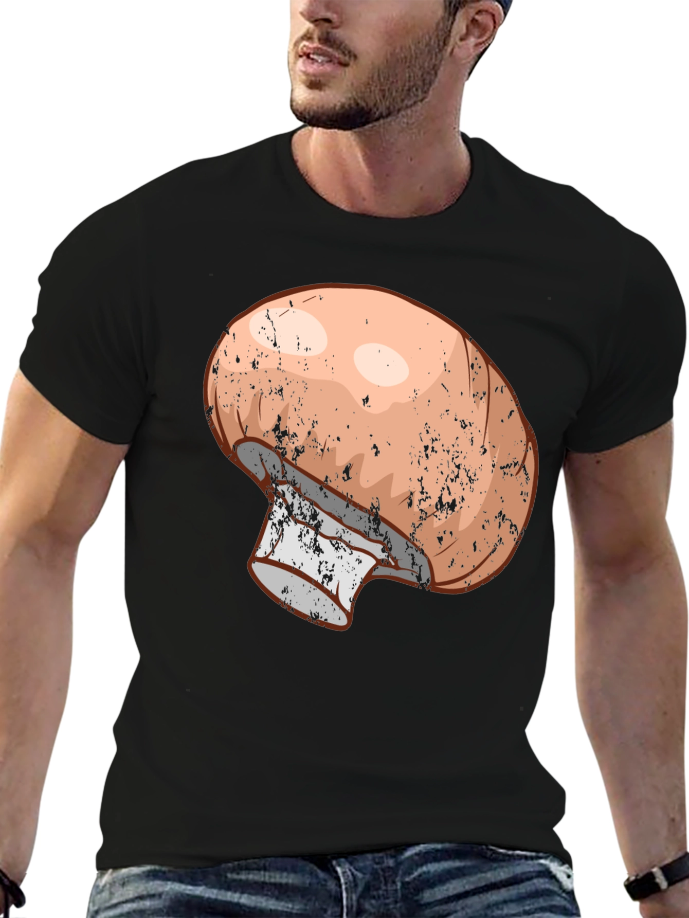 Mushroom Graphic Tee - Unique Unisex T-Shirt