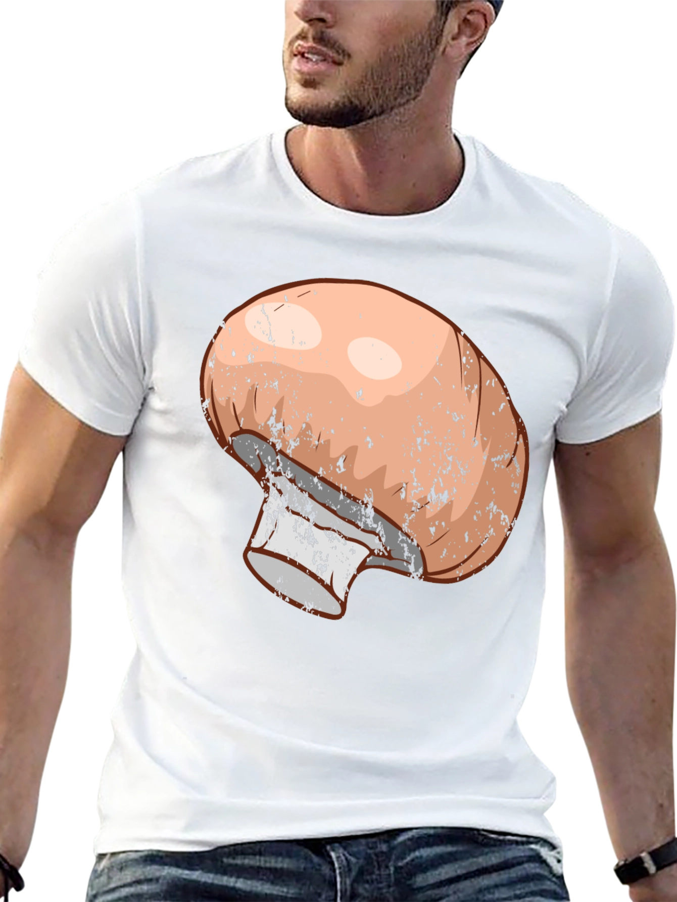 Mushroom Graphic Tee - Unique Unisex T-Shirt