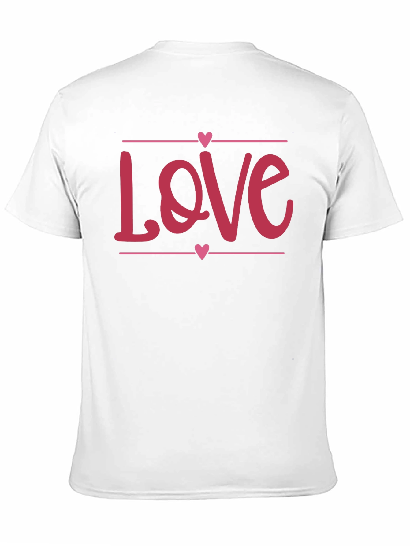Love Heart Graphic Black T-Shirt - Valentines Day Gift