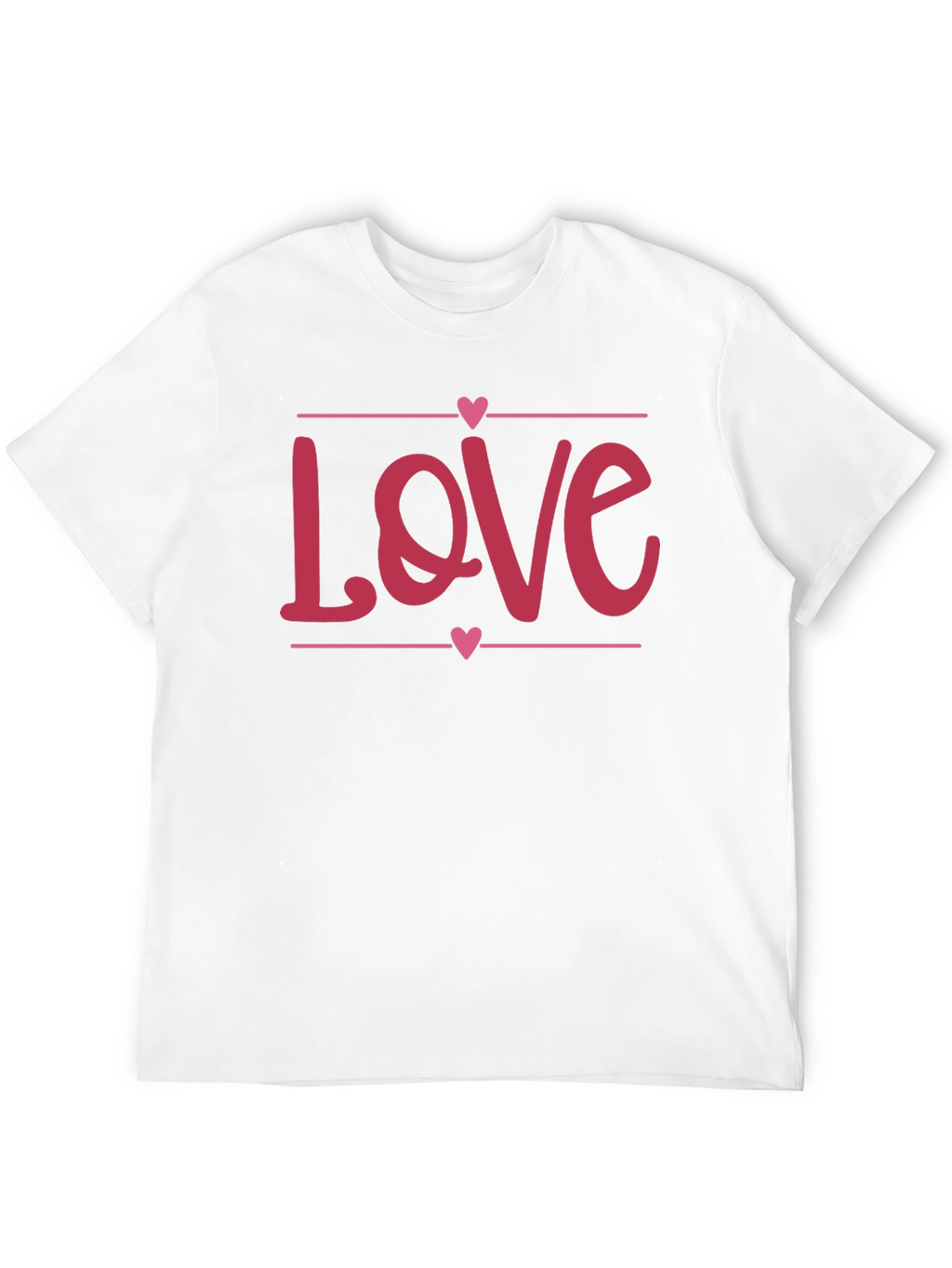 Love Heart Graphic Black T-Shirt - Valentines Day Gift