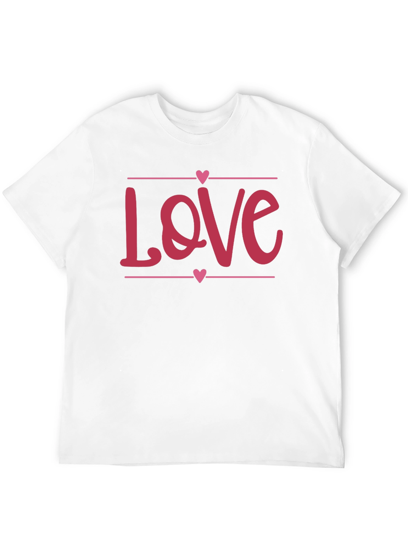 Love Heart Graphic Black T-Shirt - Valentines Day Gift