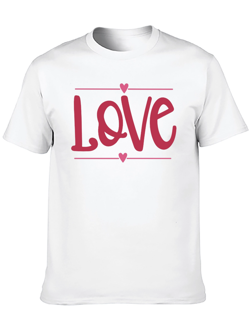 Love Heart Graphic Black T-Shirt - Valentines Day Gift