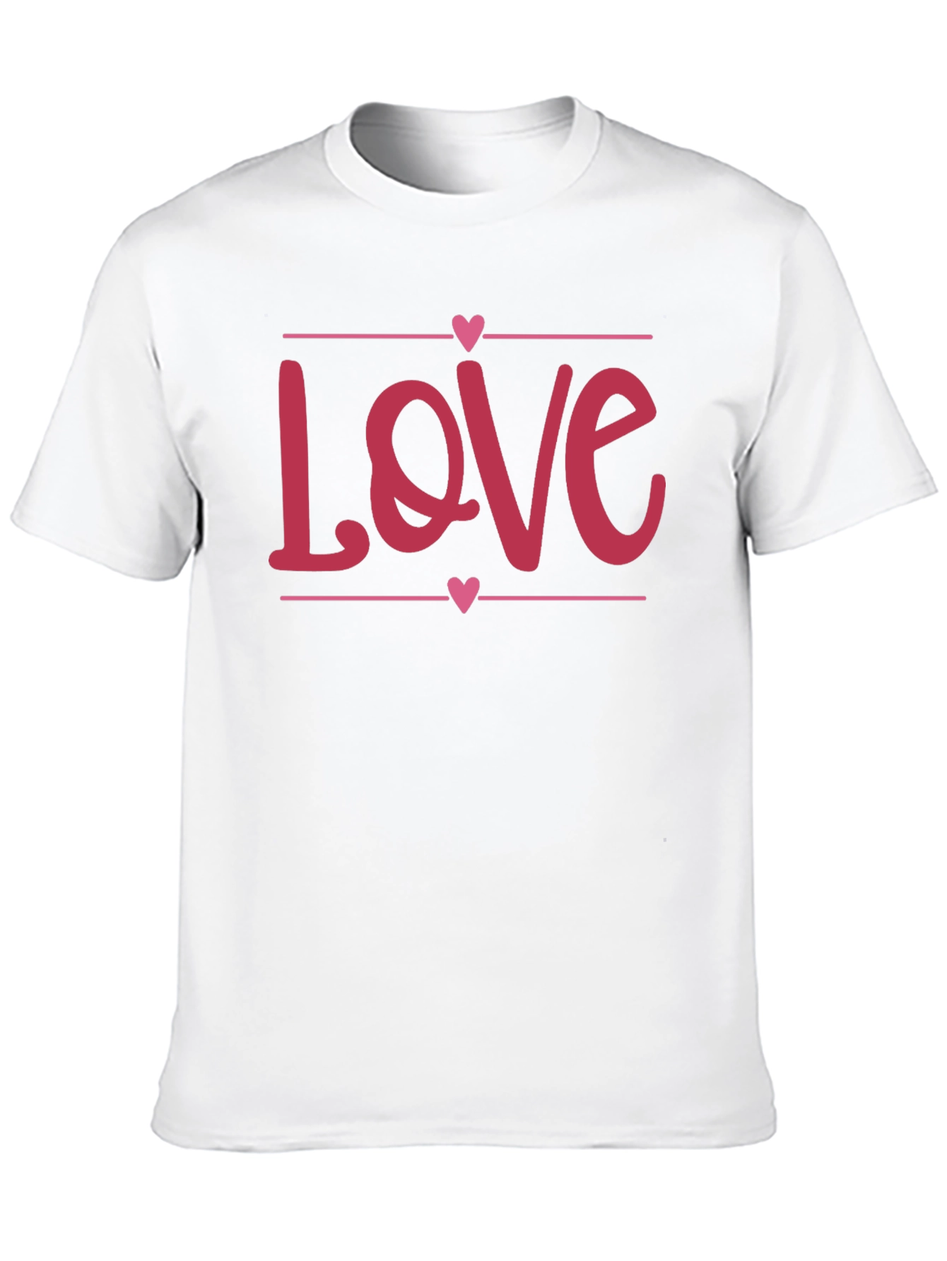 Love Heart Graphic Black T-Shirt - Valentines Day Gift