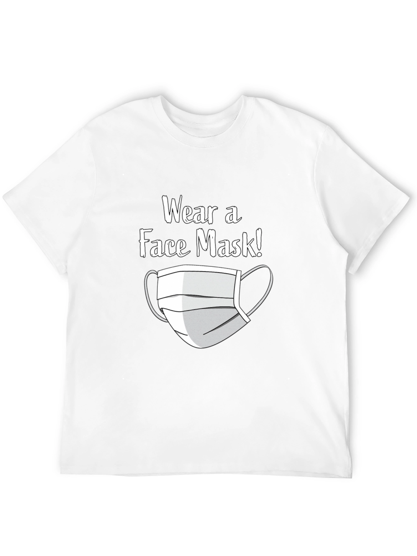 Wear a Face Mask T-Shirt - Black Graphic Tee