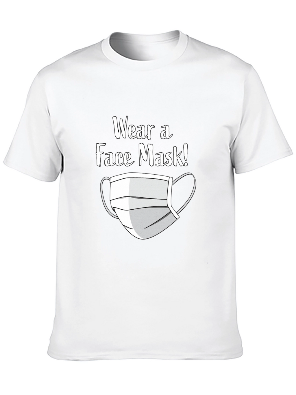 Wear a Face Mask T-Shirt - Black Graphic Tee