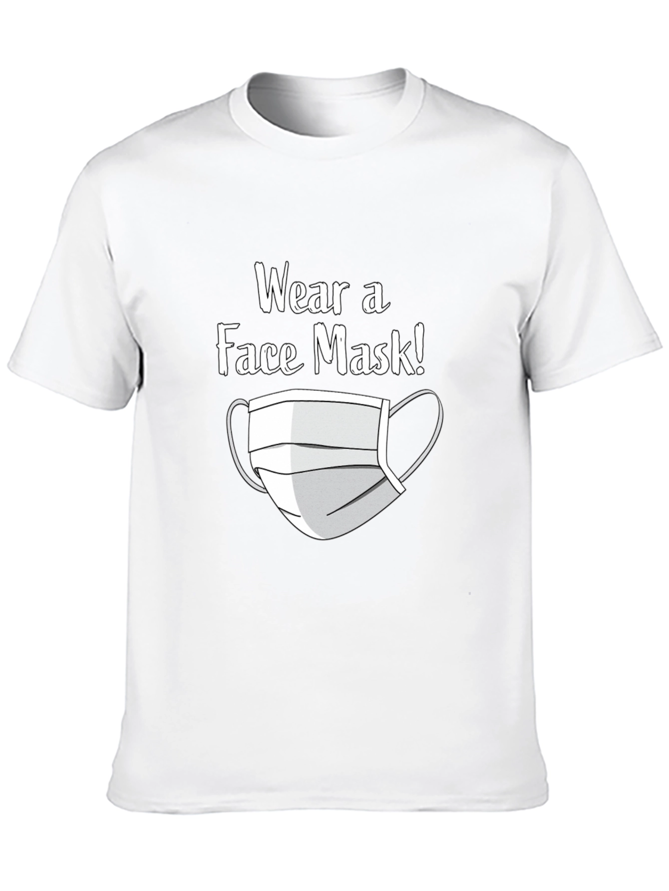 Wear a Face Mask T-Shirt - Black Graphic Tee