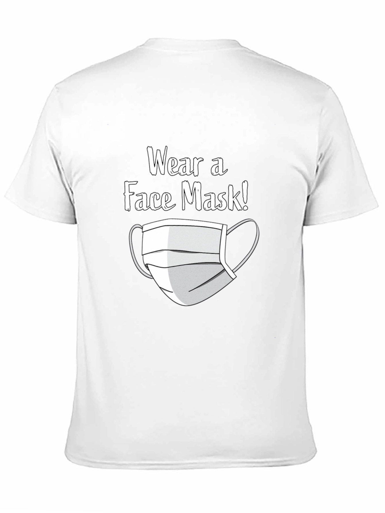 Wear a Face Mask T-Shirt - Black Graphic Tee