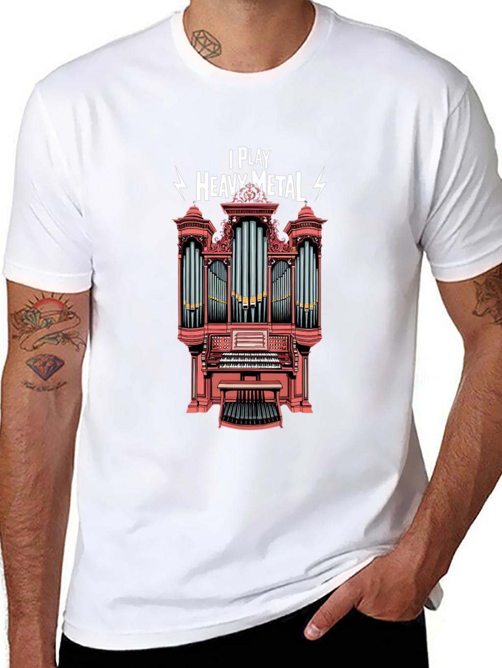 I Play Heavy Metal Organ T-Shirt