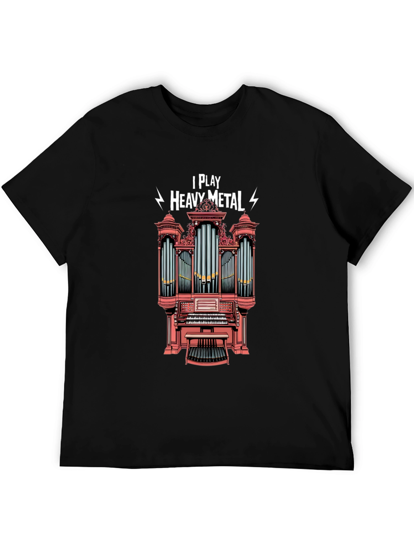 I Play Heavy Metal Organ T-Shirt